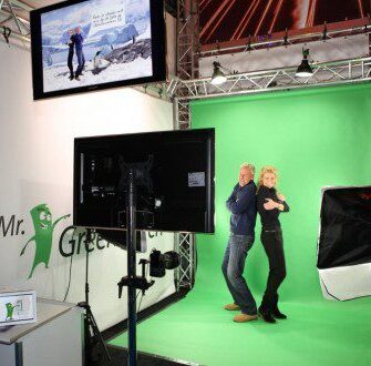 Interactieve Foto Studio met het groene doek