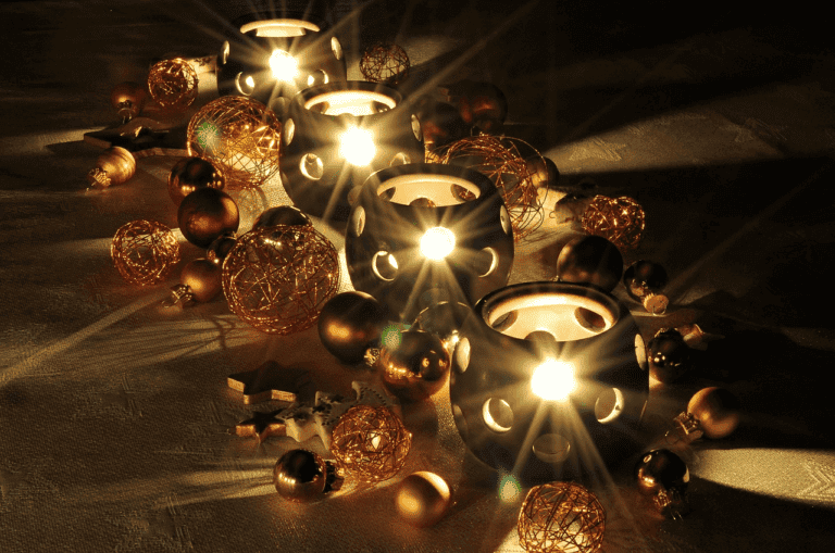 Kerstdecoratie event toppers