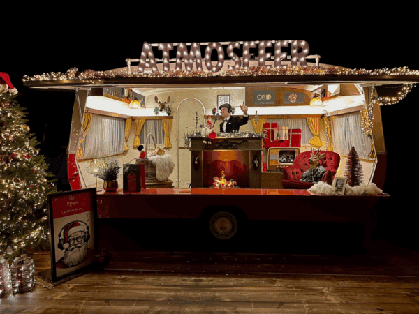 Kerst dj caravan kerstpakket markt event toppers