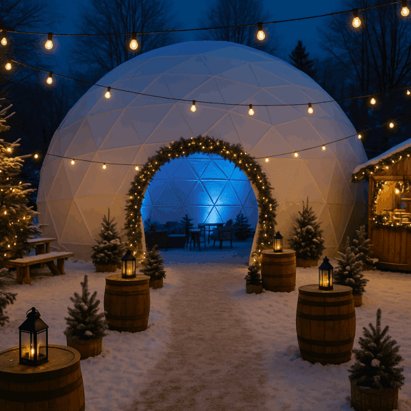 Kerst Event op het bedrijf met aankleding en decoraties | Event Toppers
