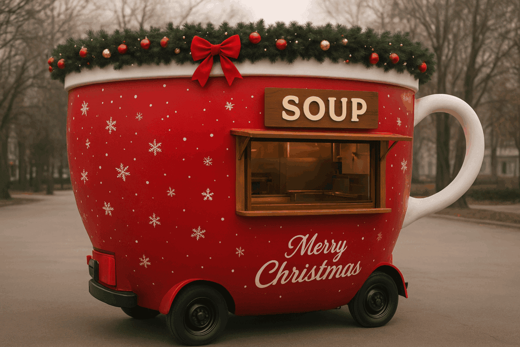 Soep foodtruck kerstfeest bedrijf - Event Toppers